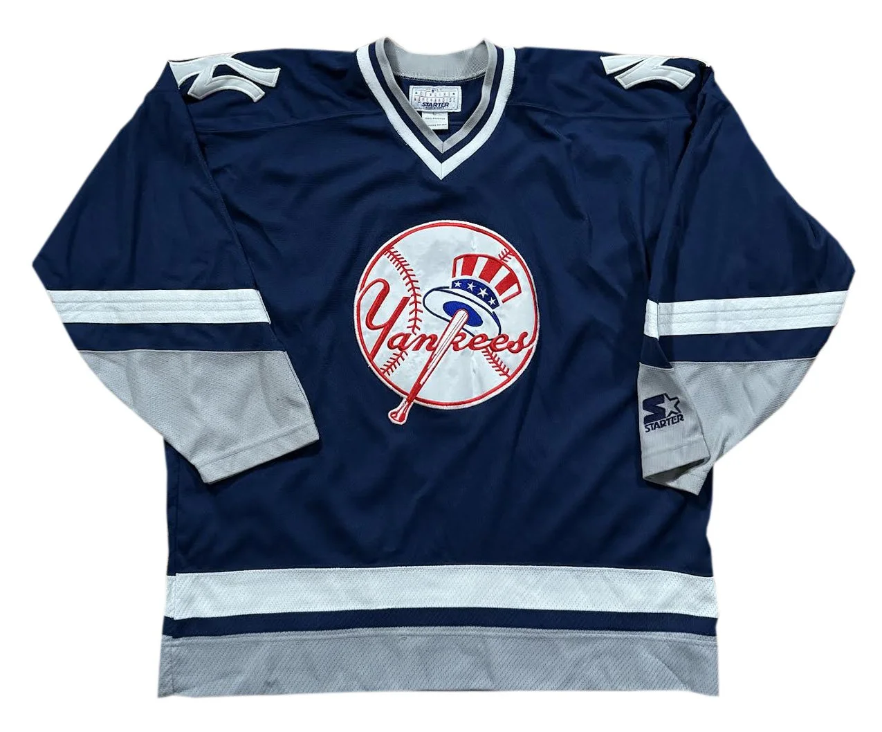 Vintage Starter New York Yankees Hockey Jersey (Size L